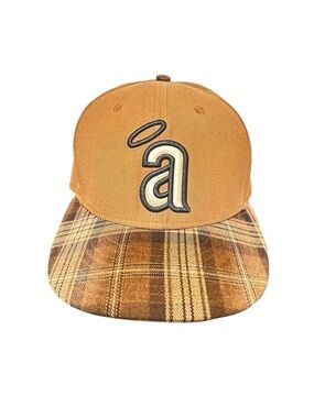 New Era 59FIFTY Los Angeles Angels Brown Corduroy Plaid Brim Fitted Hat